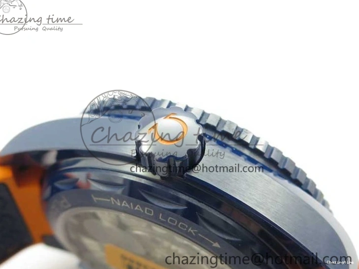0521 Planet Ocean 45.5mm Big Blue Real Ceramic VSF 1:1 Best Edition on Blue Rubber Strap A8906 Super Clone Unique 7896